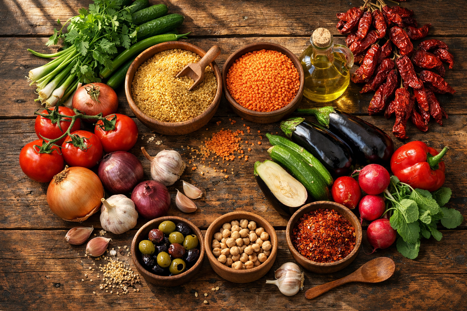 Geleneksel Anadolu mutfak malzemeleri